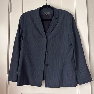 Navy Pinstripe Blazer